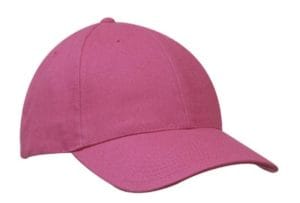 Cap med vår logo og adresser i rosa
